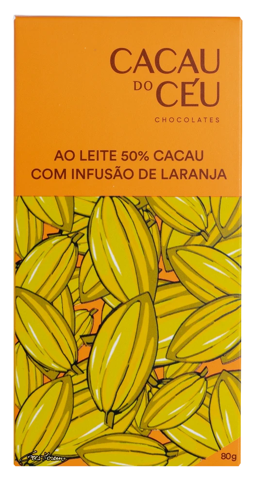 50% Chocolate Ao Leite com Infusão de Laranja